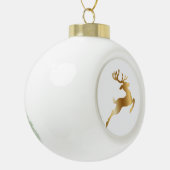 Een mooie kerstversiering keramische bal ornament (Links)