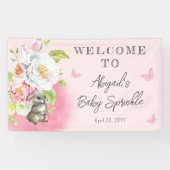 Een mooie kleine bunny Baby Sprinkle Welkom Spandoek (Horizontaal)