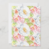 Een mooie kleine bunny is onderweg naar Baby sprin Kaart (Achterkant)