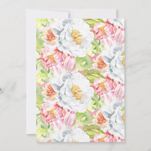 Een mooie kleine bunny is onderweg naar Baby sprin Kaart (Achterkant)