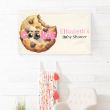 Een Mooie Kleine Cookie Roze Baby Shower Welkom