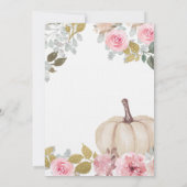 Een mooie kleine pompoen, babymeisje kaart (Achterkant)