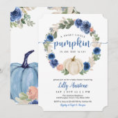 Een mooie kleine pompoen is onderweg. Baby Shower Kaart (Voorkant / Achterkant)