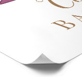 Een mooie kleine pompoentjes Baby shower Poster (Hoek)