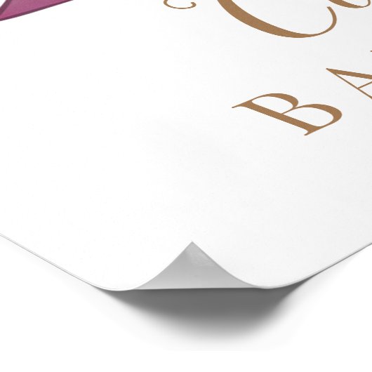 Een mooie kleine pompoentjes Baby shower Poster (Hoek)