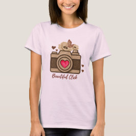 Een mooie klik ontwerp t-shirt