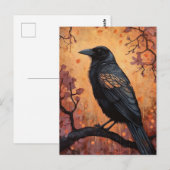 Een mooie kraai briefkaart (Voorkant / Achterkant)