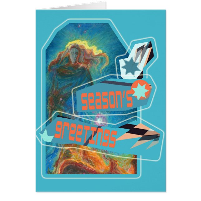 Een mooie Lady Nebula Seizoensgebonden groet (Voorkant)