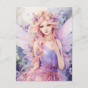 Een mooie lente-elf briefkaart