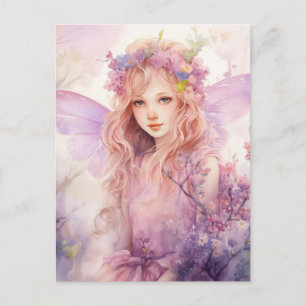 Een mooie lente-elf briefkaart