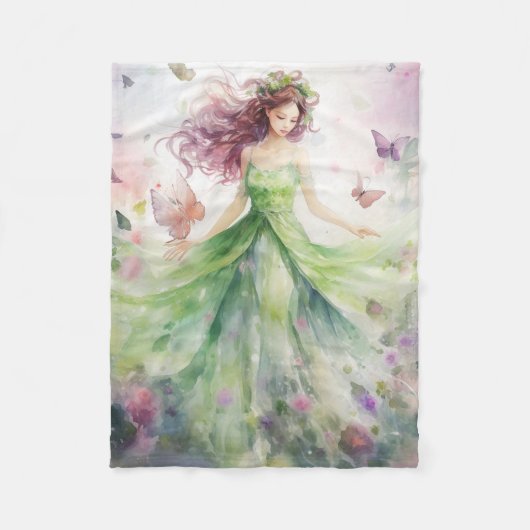 Een mooie lente elf fleece deken (Voorkant)