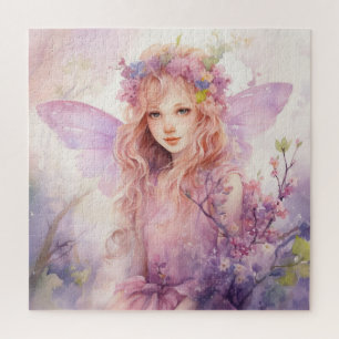 Een mooie lente-elf legpuzzel