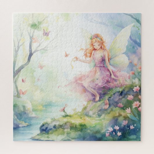 Een mooie lente elf legpuzzel (Verticaal)