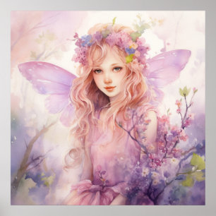 Een mooie lente-elf poster