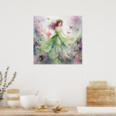 Een mooie lente elf poster (Keuken)