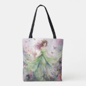 Een mooie lente elf tote bag (Achterkant)