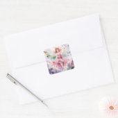 Een mooie lente elf vierkante sticker (Envelop)