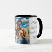 Een mooie mix van twee harten die samenkomen mok (Voorkant rechts)