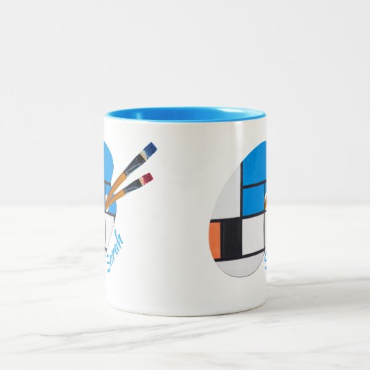 Een mooie mok met een schilderij van Paul Klee (Center)
