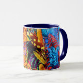 Een mooie Mok met Philip Jacobs Fabric Floral (Voorkant rechts)