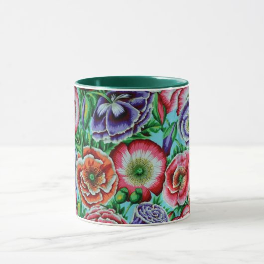 Een mooie Mok met Philip Jacobs Fabric Poppy Garde (Midden)