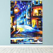 Een mooie nacht canvas afdruk (Insitu (Houten vloer))