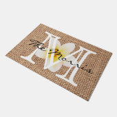 Een mooie natuur zomerdesign floraal op schoot deurmat (Schuin)