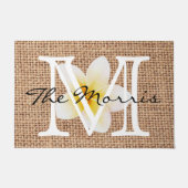 Een mooie natuur zomerdesign floraal op schoot deurmat (Voorkant)