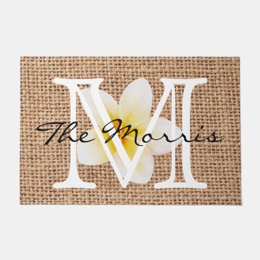 Een mooie natuur zomerdesign floraal op schoot deurmat (Voorkant)