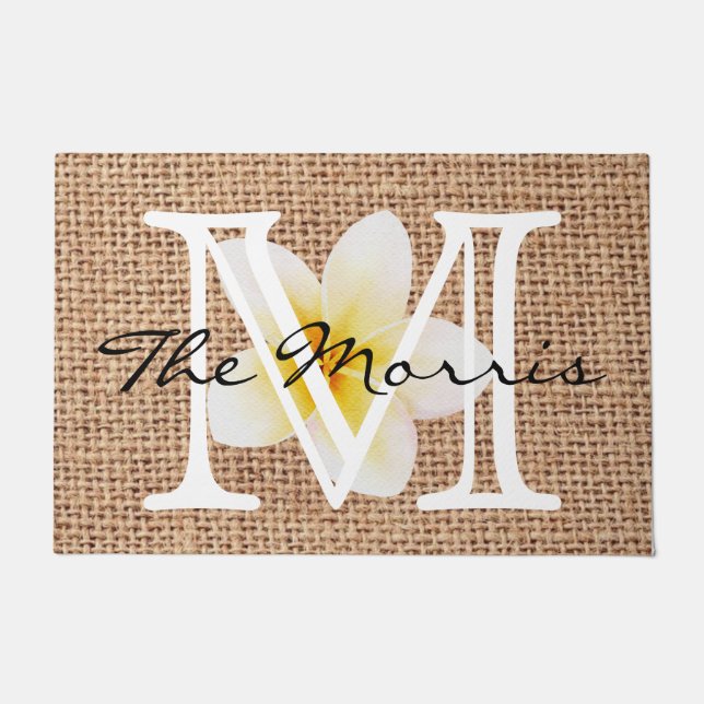 Een mooie natuur zomerdesign floraal op schoot deurmat (Voorkant)