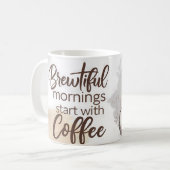 Een mooie ochtend begint met koffie Mok (Voorkant links)