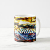 Een mooie ochtendkoffiebeker mok (Voorkant rechts)