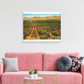 Een mooie Oranje GroveState Canvas Afdruk (Insitu (Woonkamer))