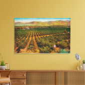 Een mooie Oranje GroveState Canvas Afdruk (Insitu (Woonkamer))