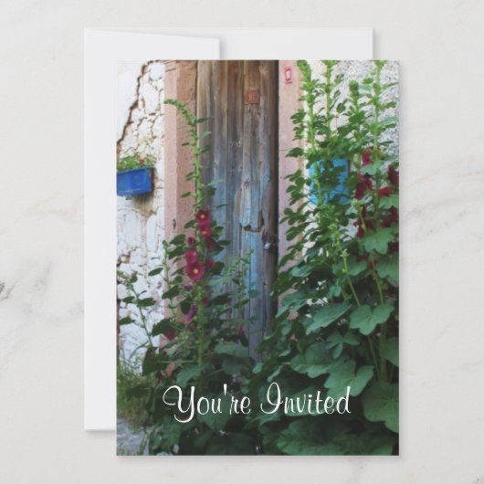 Een mooie oude blauwe landelijke deur in CRETE, Gr Kaart (Voorkant)