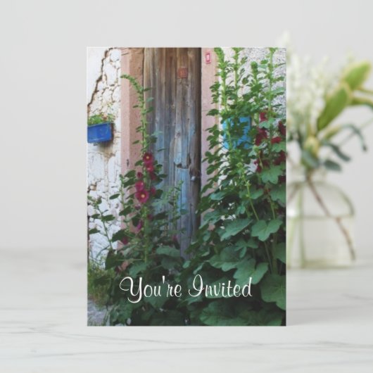 Een mooie oude blauwe landelijke deur in CRETE, Gr Kaart (Staand voorkant)