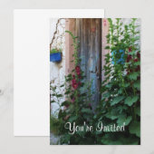 Een mooie oude blauwe landelijke deur in CRETE, Gr Kaart (Voorkant / Achterkant)