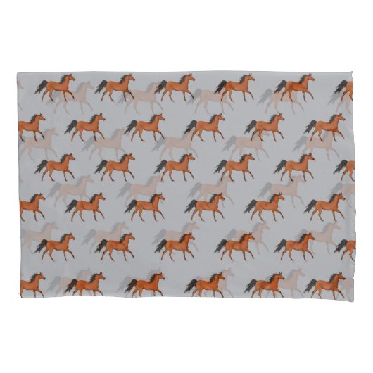Een mooie paardenkast kussensloop (Voorkant)