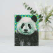 Een mooie pandabeer briefkaart (Staand voorkant)