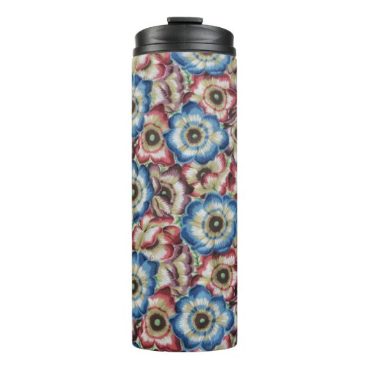 Een mooie Philip Jacobs Fabric Anemone Tumbler Thermosbeker (Voorkant)