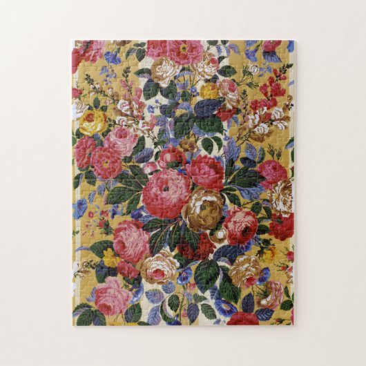 Een mooie Philip Jacobs Fabric Floral Jigzaag Legpuzzel (Verticaal)