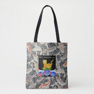 Een mooie Philip Jacobs Fabric Snow Leopard Bag Tote Bag