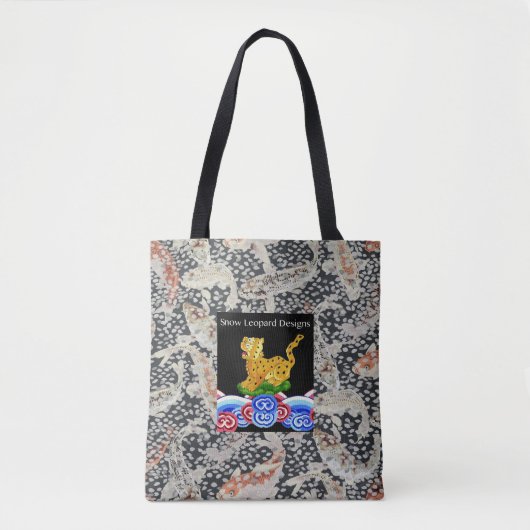 Een mooie Philip Jacobs Fabric Snow Leopard Bag Tote Bag (Voorkant)