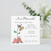 Een mooie plek om te nesten aankondiging (Staand voorkant)