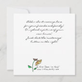 Een mooie plek om te nesten aankondiging (Achterkant)