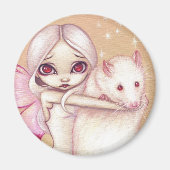 "Een mooie rat" magneet (Voorkant)