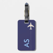 een mooie reis bagagelabel (Achterkant verticaal)