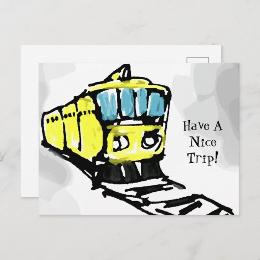 Een mooie reis maken briefkaart (Voorkant / Achterkant)