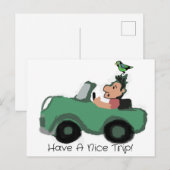 Een mooie reis maken briefkaart (Voorkant / Achterkant)