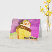 Een mooie reis maken kaart (Gele Bloem)